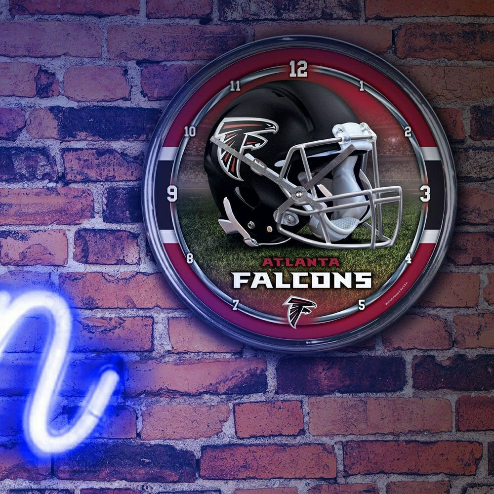 Atlanta Falcons WinCraft Chrome NFL Wall Clock Taass sale