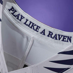 Lamar Jackson #8 Baltimore Ravens Sewn Down Limited NFL Jersey White Classic