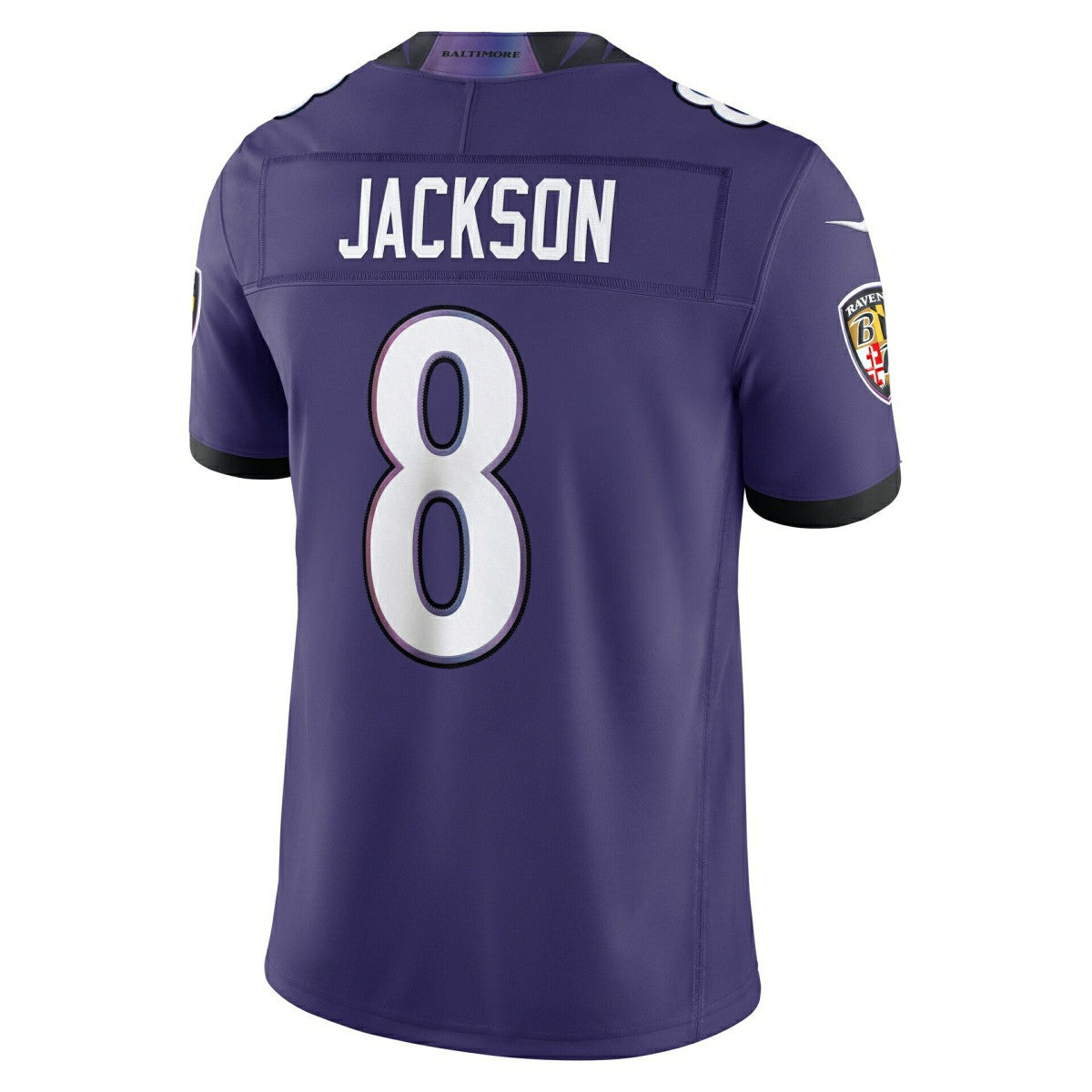 Lamar Jackson #8 Baltimore Ravens Sewn Down Limited NFL Jersey Purple Fashion