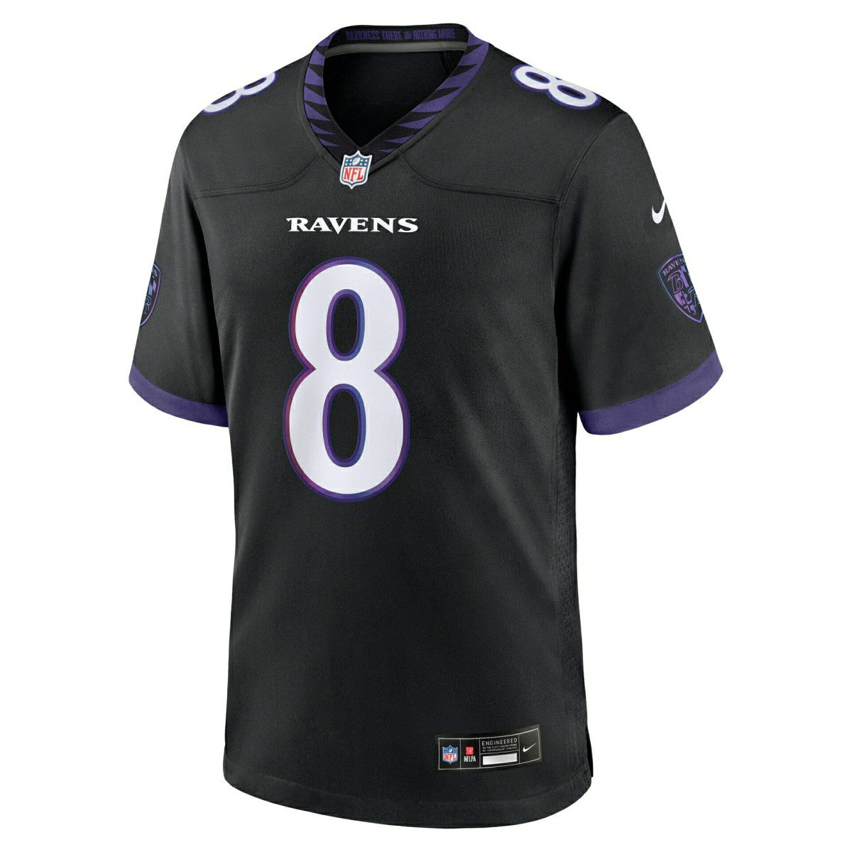 Lamar Jackson #8 Baltimore Ravens 2026 Game NFL Jersey Alternate Black Taass sale