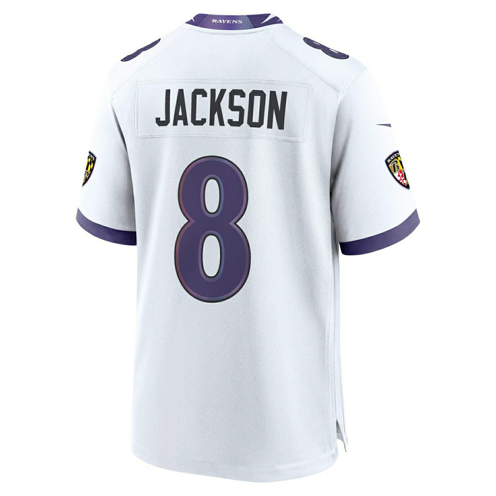 Lamar Jackson #8 Baltimore Ravens 2026 Game NFL Jersey White Taass US