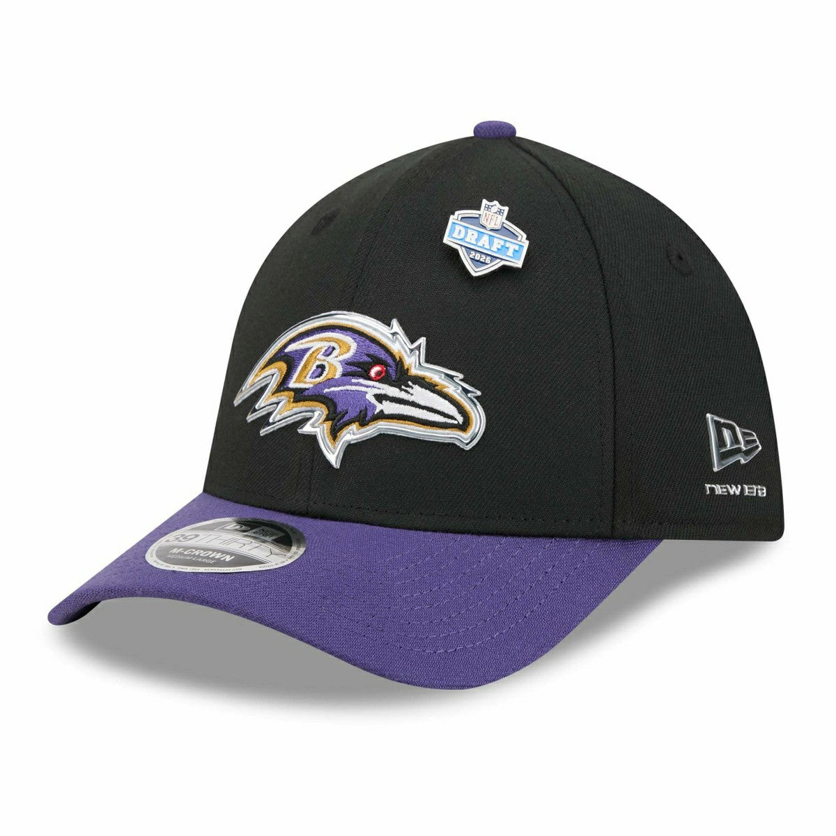 Baltimore Ravens 2026 NFL Draft 39THIRTY M-Crown Flex Cap Classic