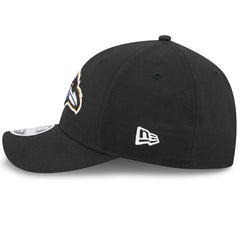 Baltimore Ravens NFL Team Logo New Era 9FORTY M-Crown Snapback Cap Black Lifestyle