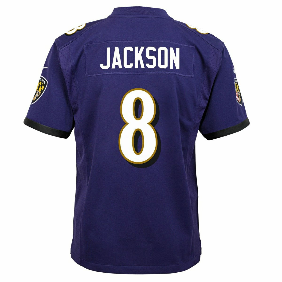 Lamar Jackson #8 Baltimore Ravens Game Youth NFL Jersey Purple (YOUTH) Taass sale