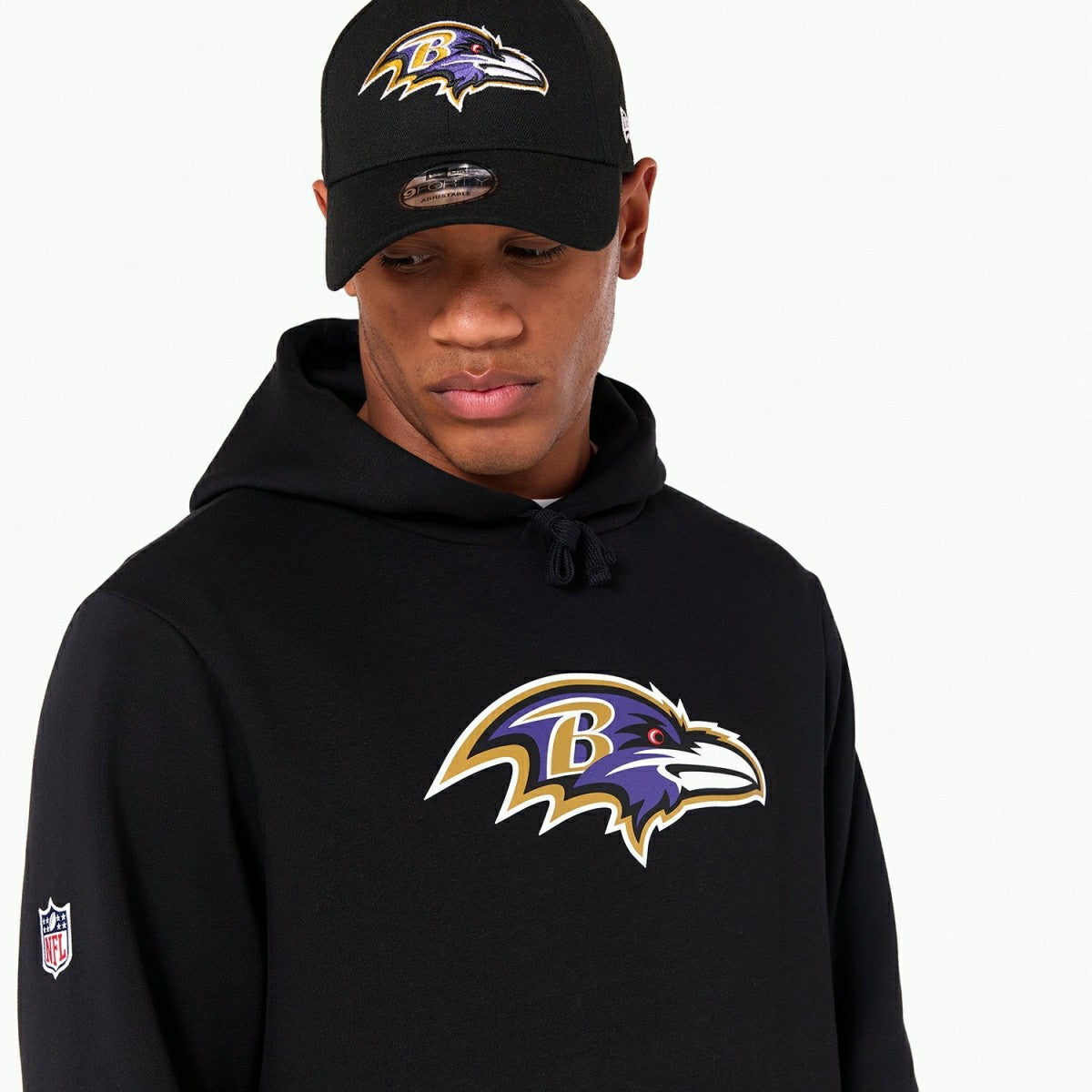 Baltimore Ravens Logo Hoodie NFL Sweatshirt Black Taass for sale