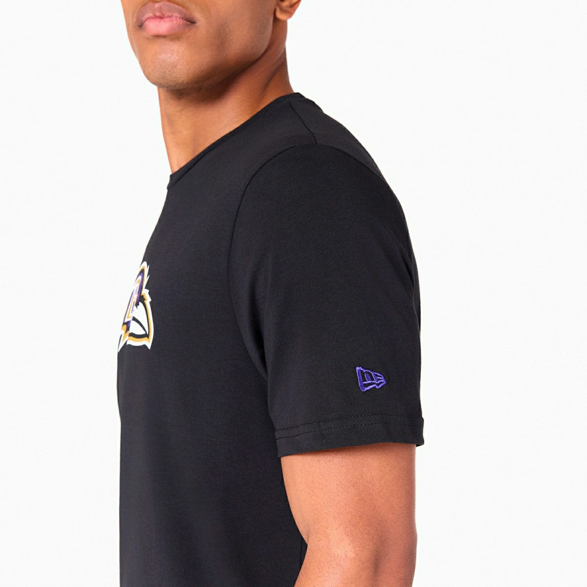 Baltimore Ravens Team Logo Football NFL T-Shirt Black Taass US