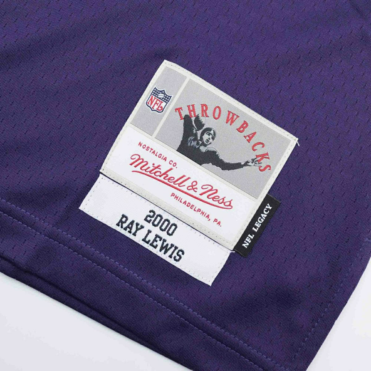 Ray Lewis #52 Baltimore Ravens Mitchell & Ness Throwback NFL Jersey Purple Classic