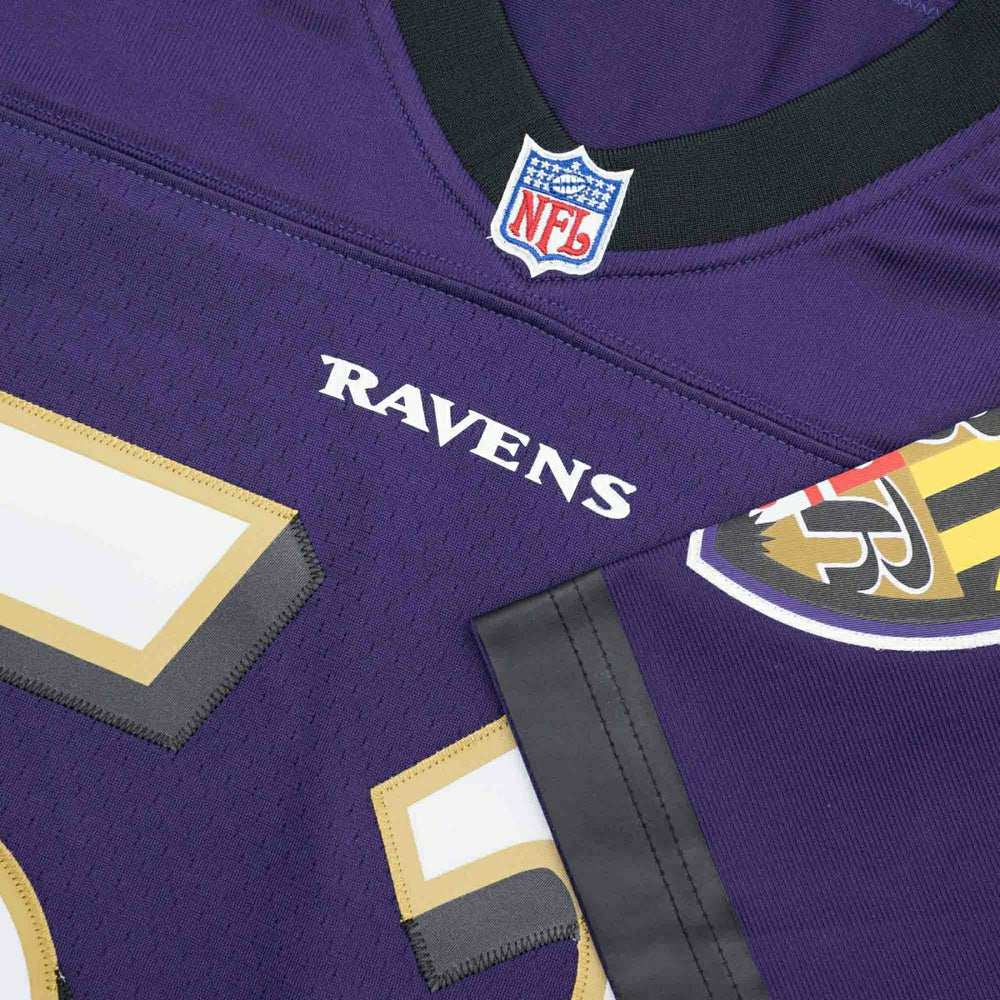 Ray Lewis #52 Baltimore Ravens Mitchell & Ness Throwback NFL Jersey Purple Classic