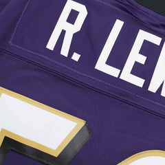 Ray Lewis #52 Baltimore Ravens Mitchell & Ness Throwback NFL Jersey Purple Classic