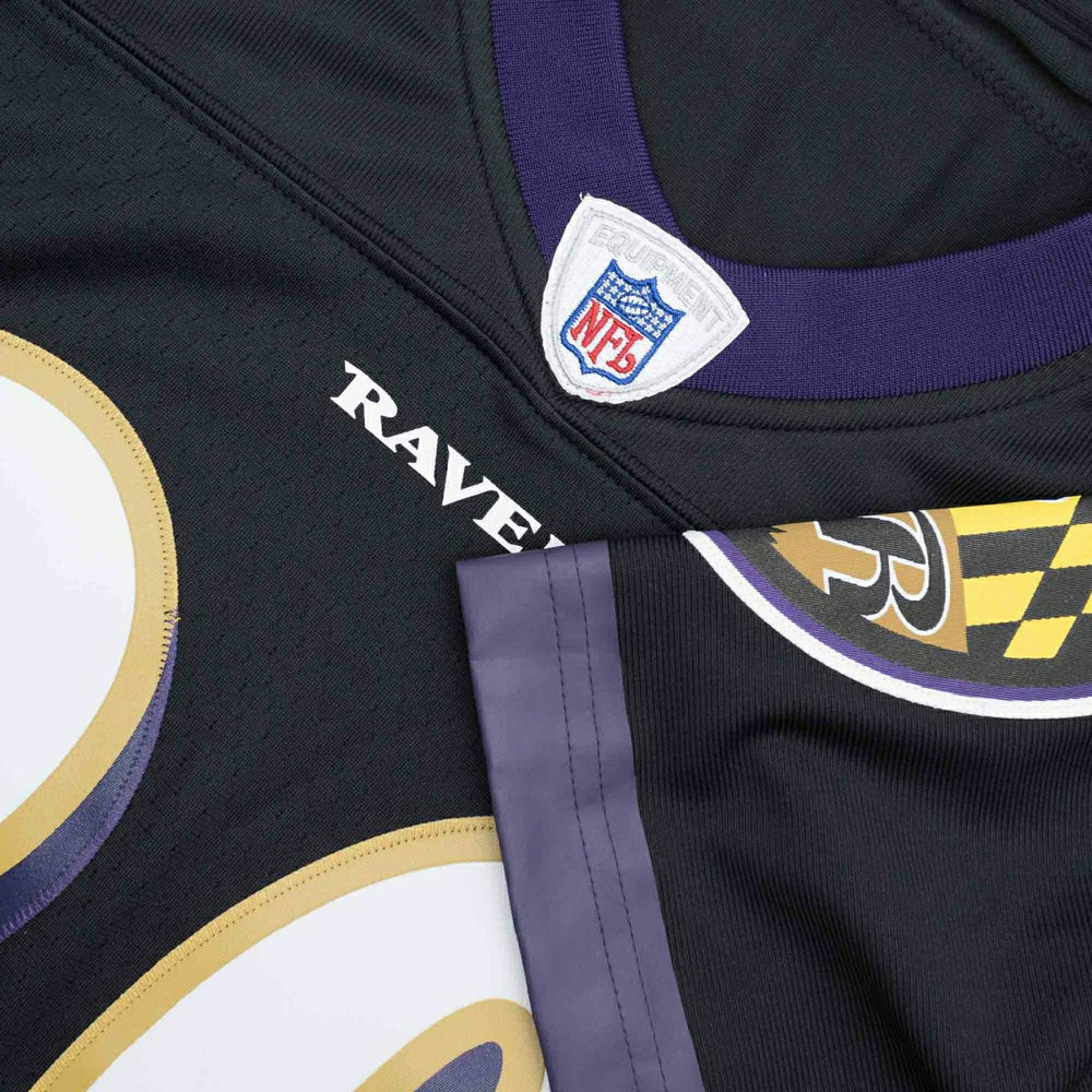 Ed Reed #20 Baltimore Ravens Mitchell & Ness Throwback NFL Jersey Black Fashion