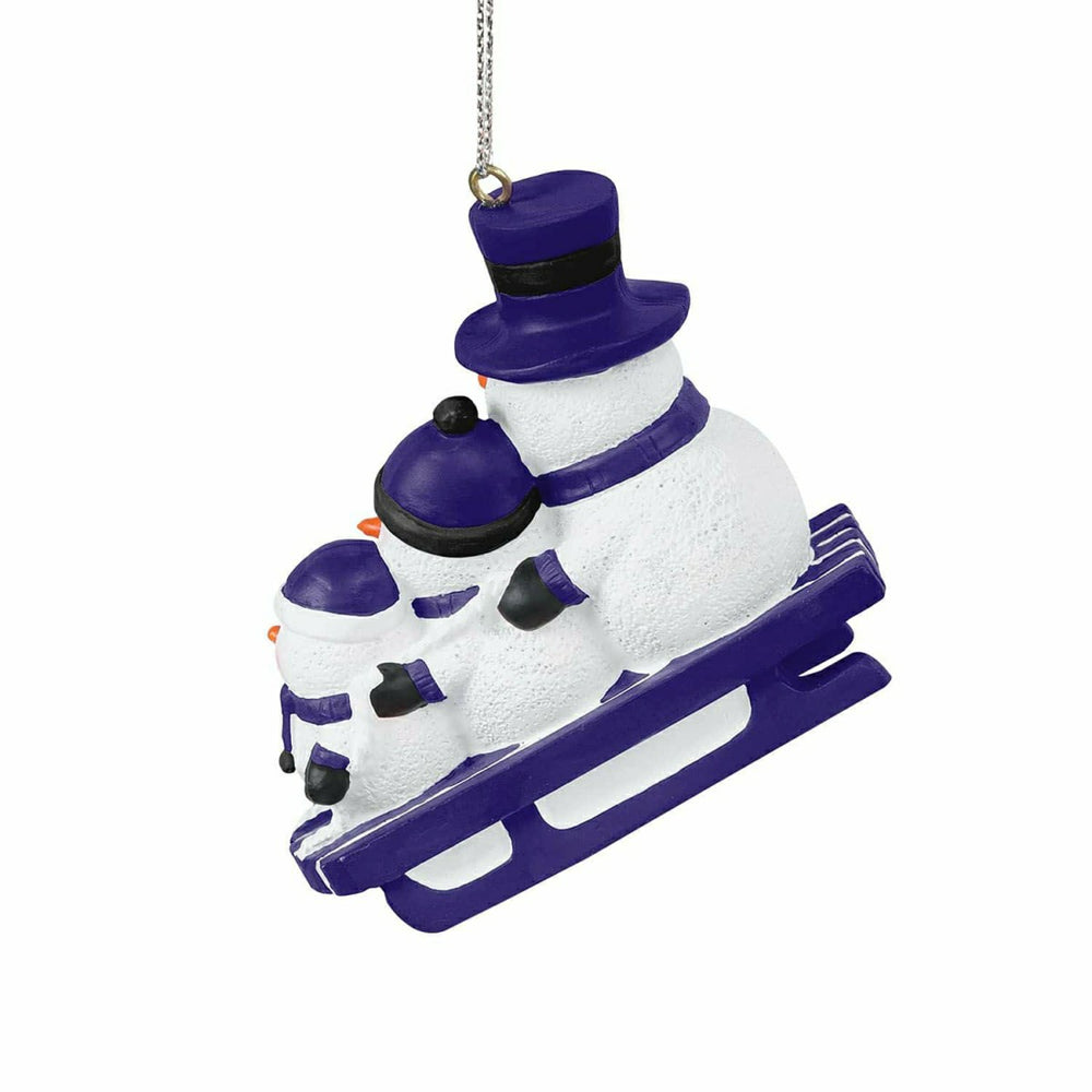 Baltimore Ravens NFL Sledding Snowmen Christmas Ornament Classic