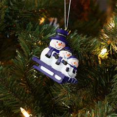 Baltimore Ravens NFL Sledding Snowmen Christmas Ornament Classic