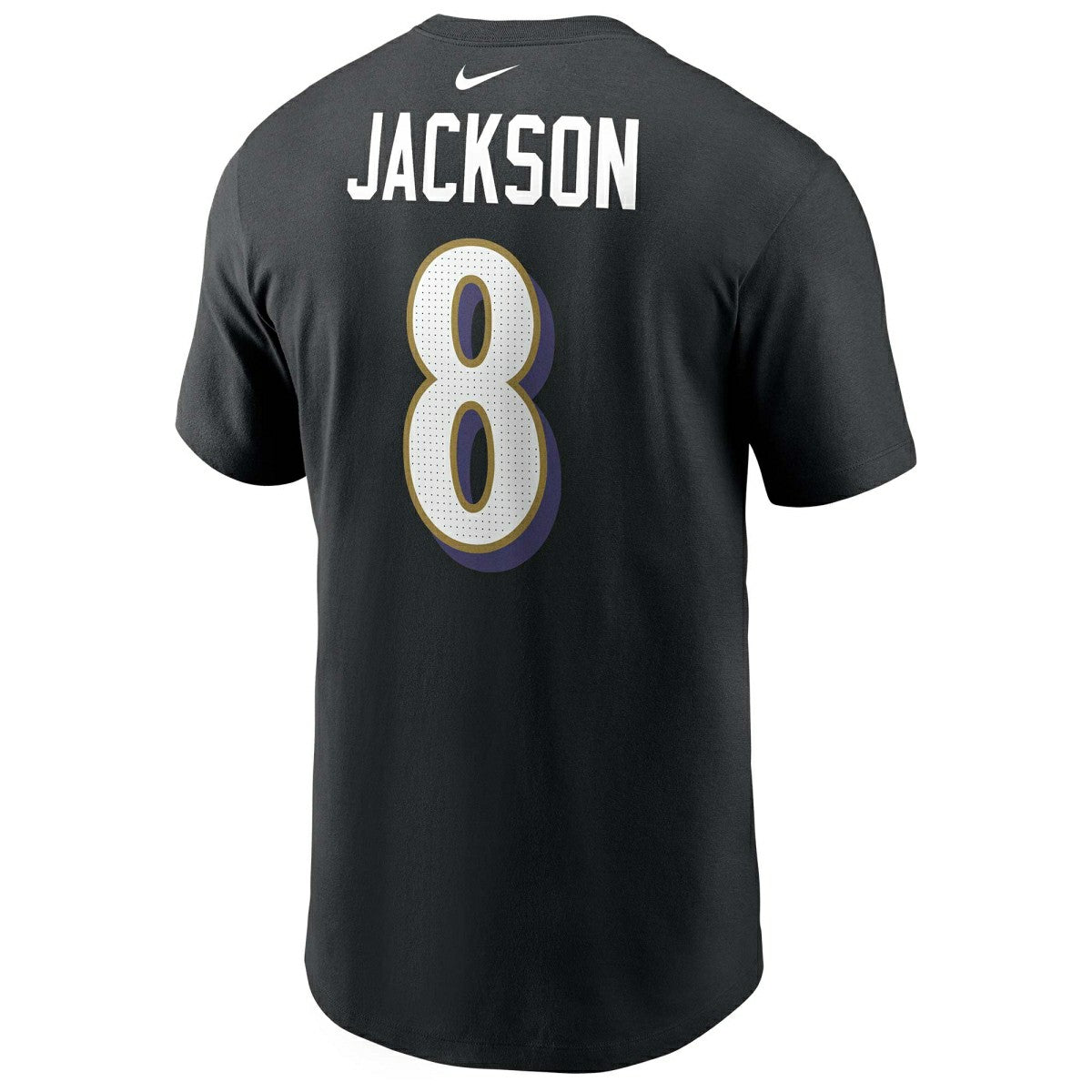 Lamar Jackson #8 Baltimore Ravens Nike Player NFL T-Shirt Black Taass sale