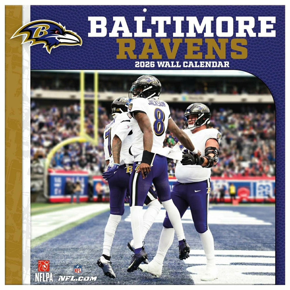 Baltimore Ravens 2026 Team NFL Wall Calendar Fashion