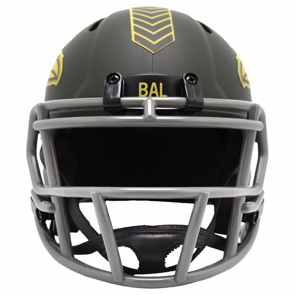 Baltimore Ravens 2025 Salute to Service NFL Speed Mini Helmet Lifestyle