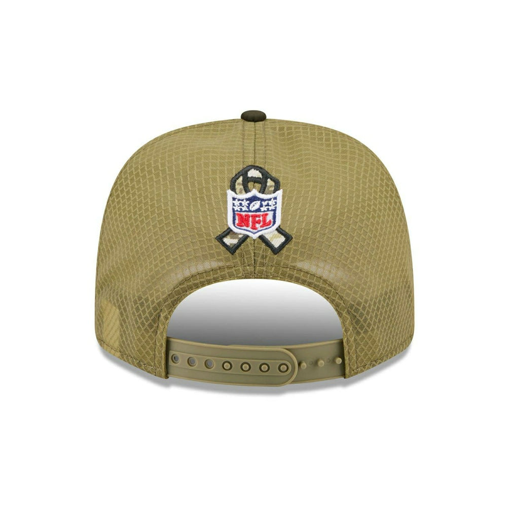 Baltimore Ravens 2025 NFL Salute to Service 9SEVENTY Trucker Snapback Cap Olive Taass for sale