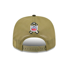 Baltimore Ravens 2025 NFL Salute to Service 9SEVENTY Trucker Snapback Cap Olive Taass for sale