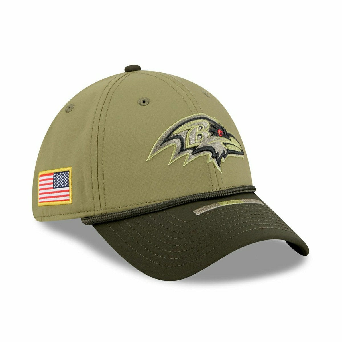 Baltimore Ravens 2025 NFL Salute to Service 39THIRTY Flex Cap Olive Taass US
