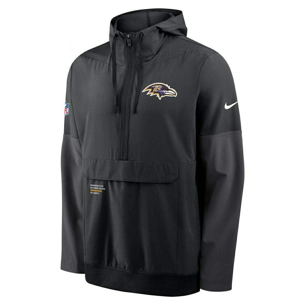 Baltimore Ravens Nike Sideline Half-Zip Anorak NFL Jacke Black Lifestyle