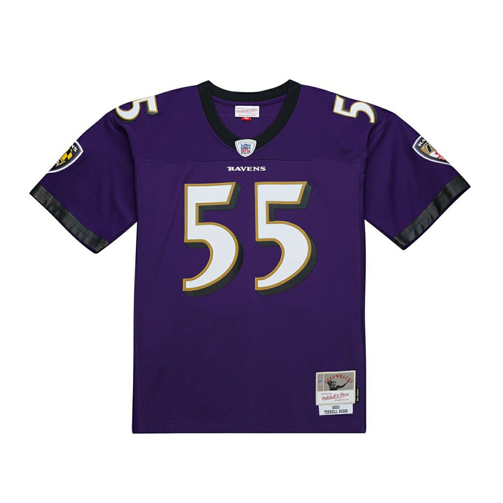 Terrell Suggs #55 Baltimore Ravens 2003 Legacy Throwback NFL Jersey Purple Taass US