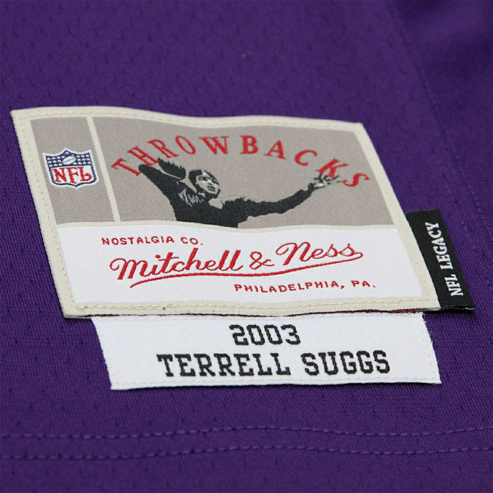 Terrell Suggs #55 Baltimore Ravens 2003 Legacy Throwback NFL Jersey Purple Taass US