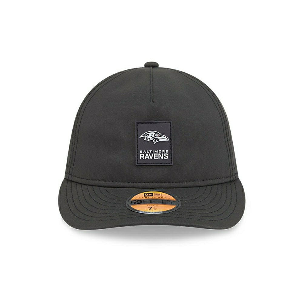 Baltimore Ravens 2025 NFL On-Field Sideline 59FIFTY A-Frame Fitted Cap Black Classic