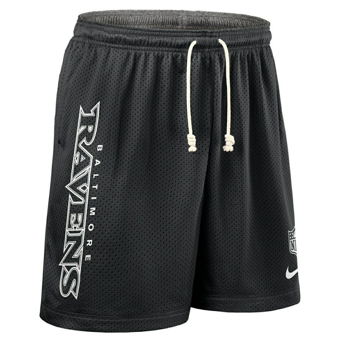 Baltimore Ravens 2025 NFL Sideline Reversible Mesh Nike Dri-FIT Shorts Black Taass sale