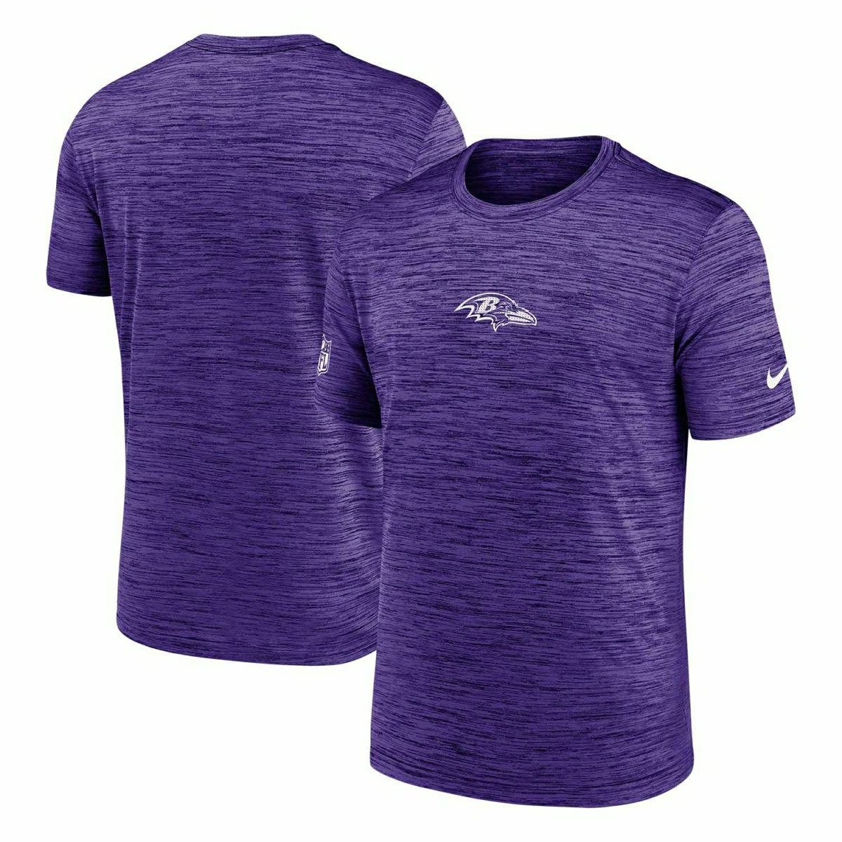Baltimore Ravens 2025 NFL Sideline Nike Velocity Performance T-Shirt Purple Taass US