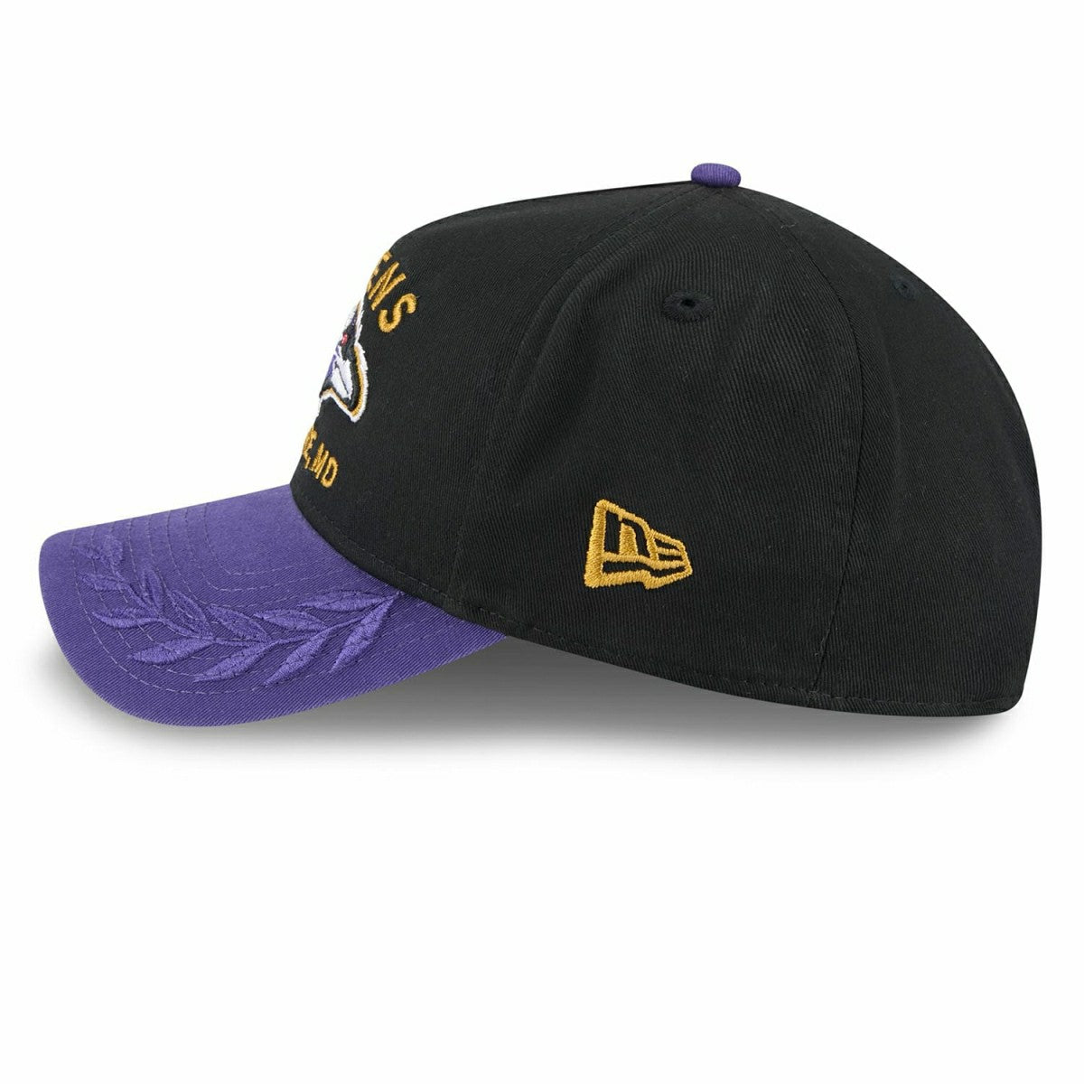 Baltimore Ravens 2025 NFL Draft 9TWENTY A-Frame Adjustable Cap Black Classic