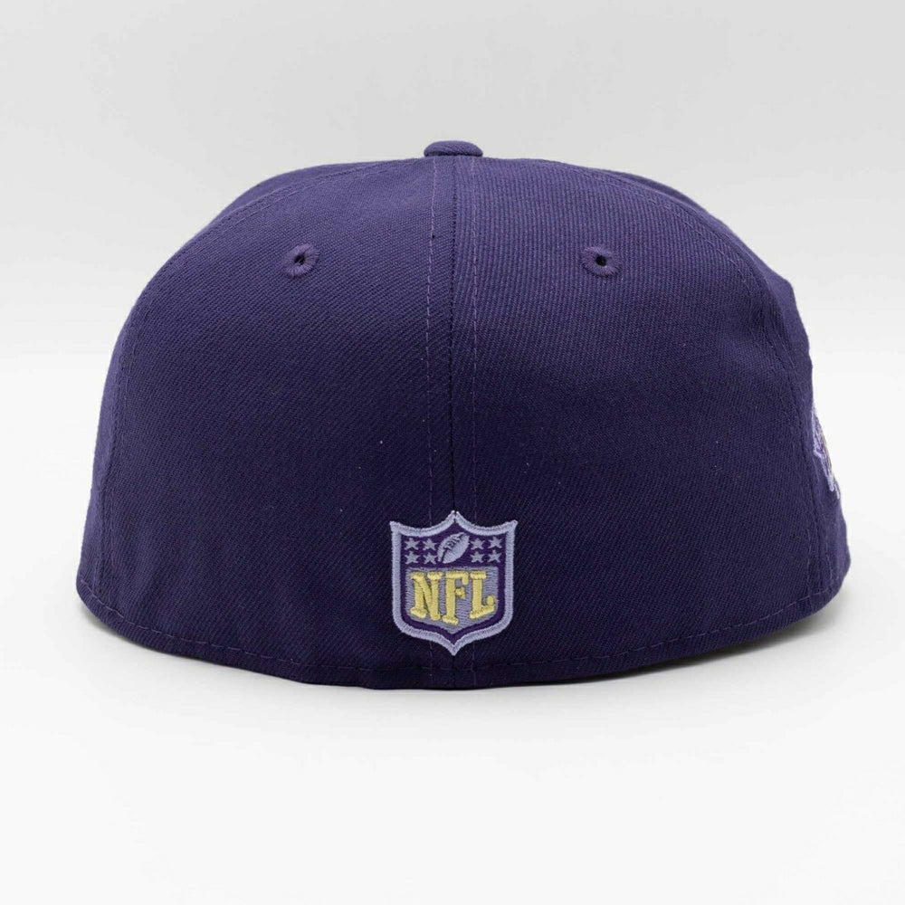 Baltimore Ravens 10th Anniversary New Era 59FIFTY Fitted NFL Cap Purple Taass US