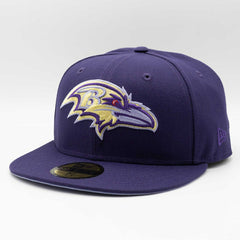 Baltimore Ravens 10th Anniversary New Era 59FIFTY Fitted NFL Cap Purple Taass US