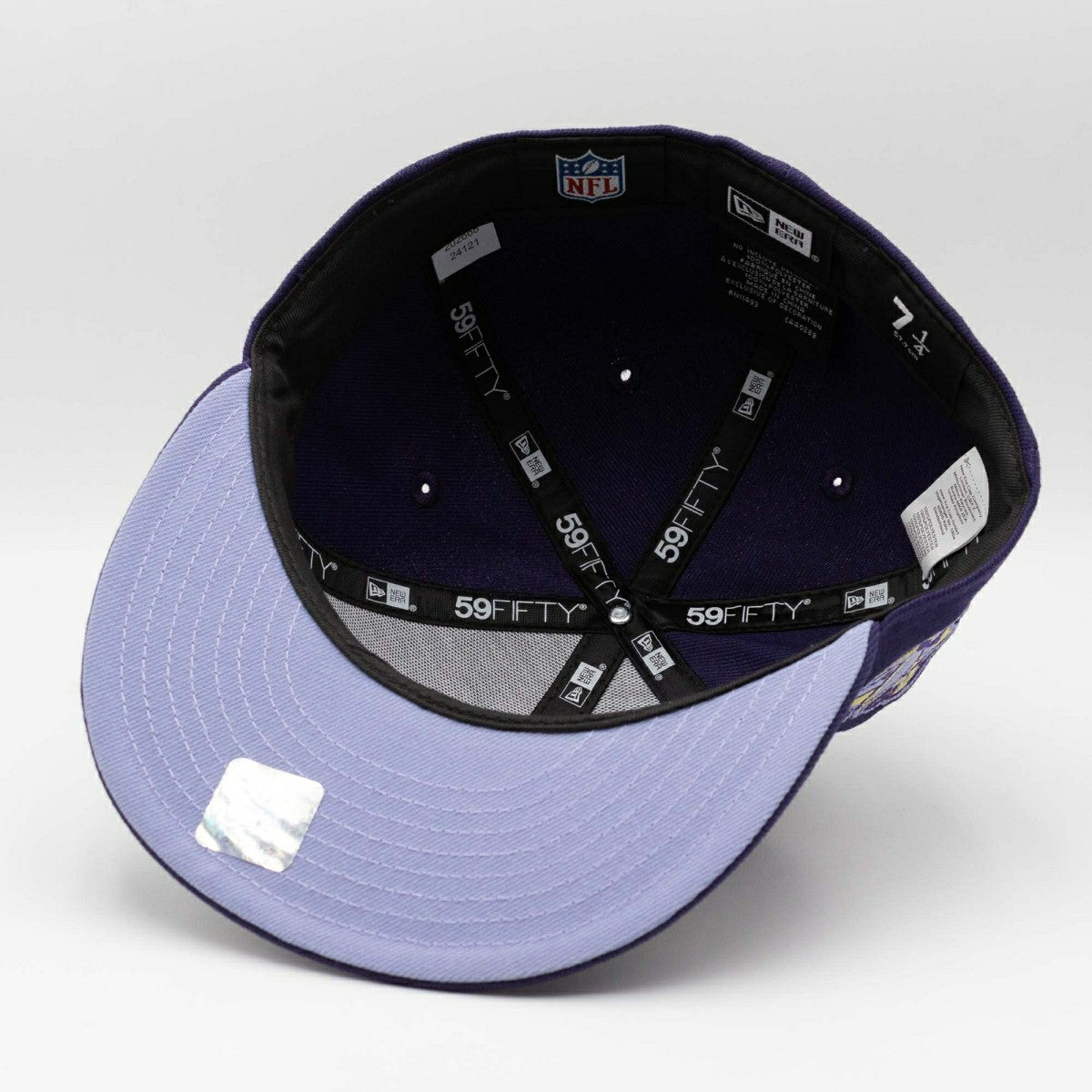 Baltimore Ravens 10th Anniversary New Era 59FIFTY Fitted NFL Cap Purple Taass US