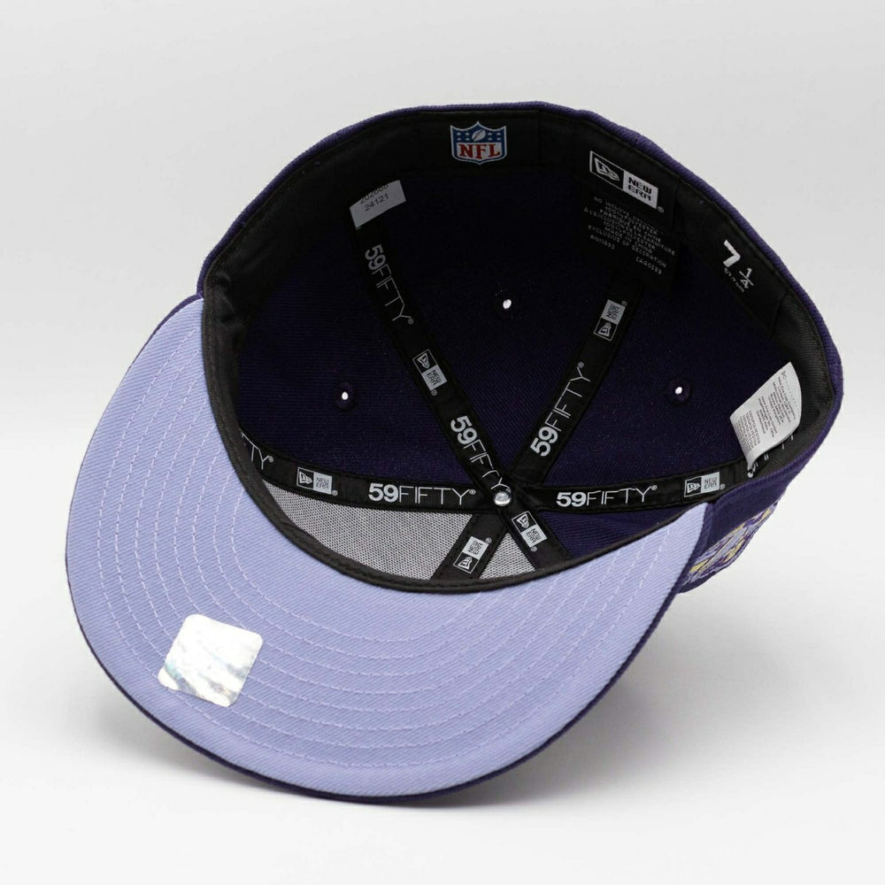 Baltimore Ravens 10th Anniversary New Era 59FIFTY Fitted NFL Cap Purple Taass US