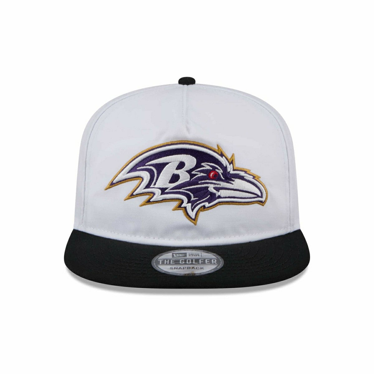 Baltimore Ravens 2024 NFL Training Camp New Era Golfer Snapback Cap White Fashion