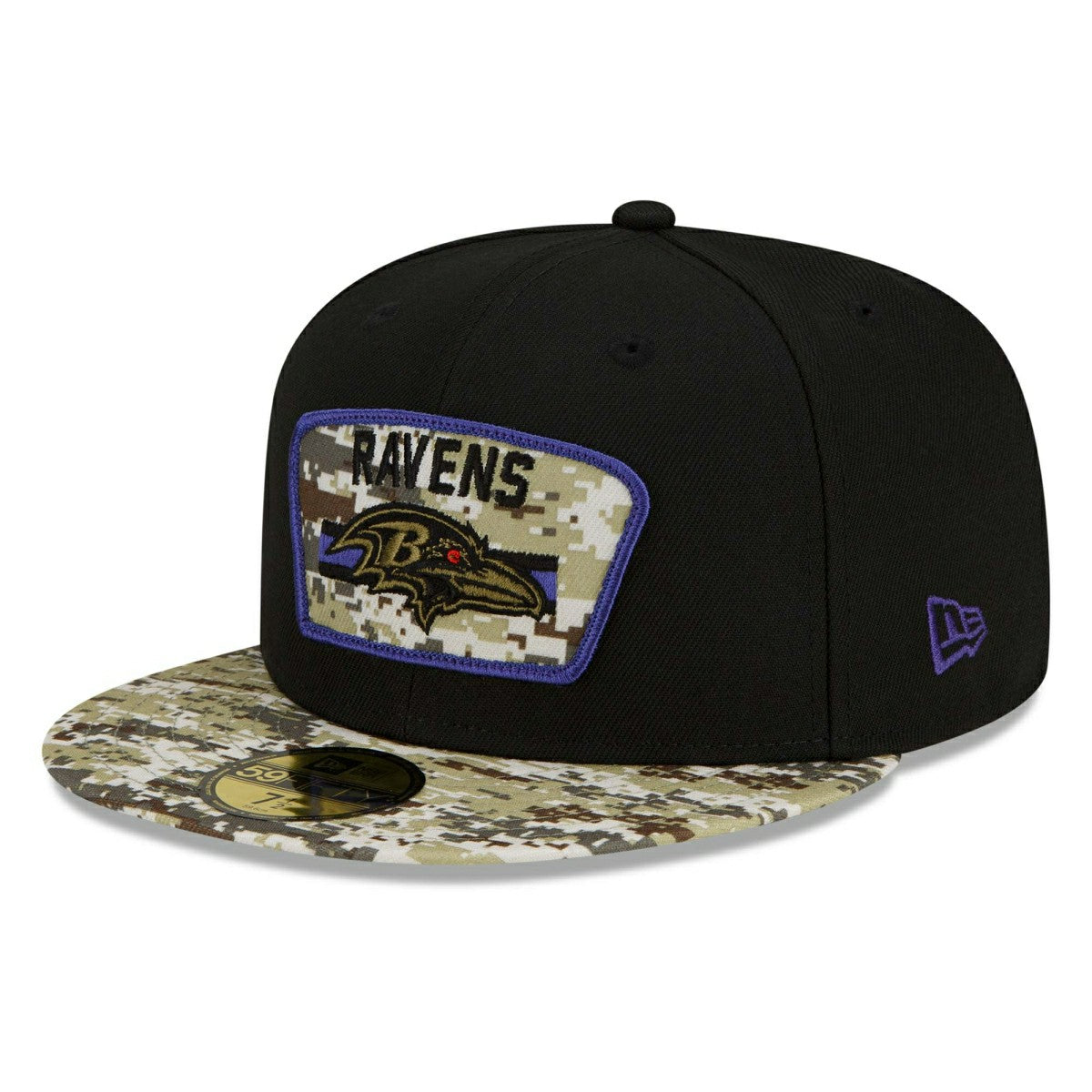 Baltimore Ravens 2021 NFL On-Field Salute to Service New Era 59FIFTY Fitted Cap Classic