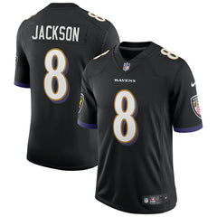 Lamar Jackson #8 Baltimore Ravens Nike Speed Machine Limited NFL Jersey Black Fashion
