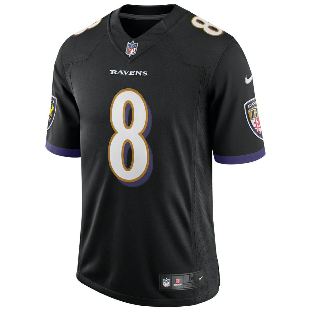 Lamar Jackson #8 Baltimore Ravens Nike Speed Machine Limited NFL Jersey Black Fashion