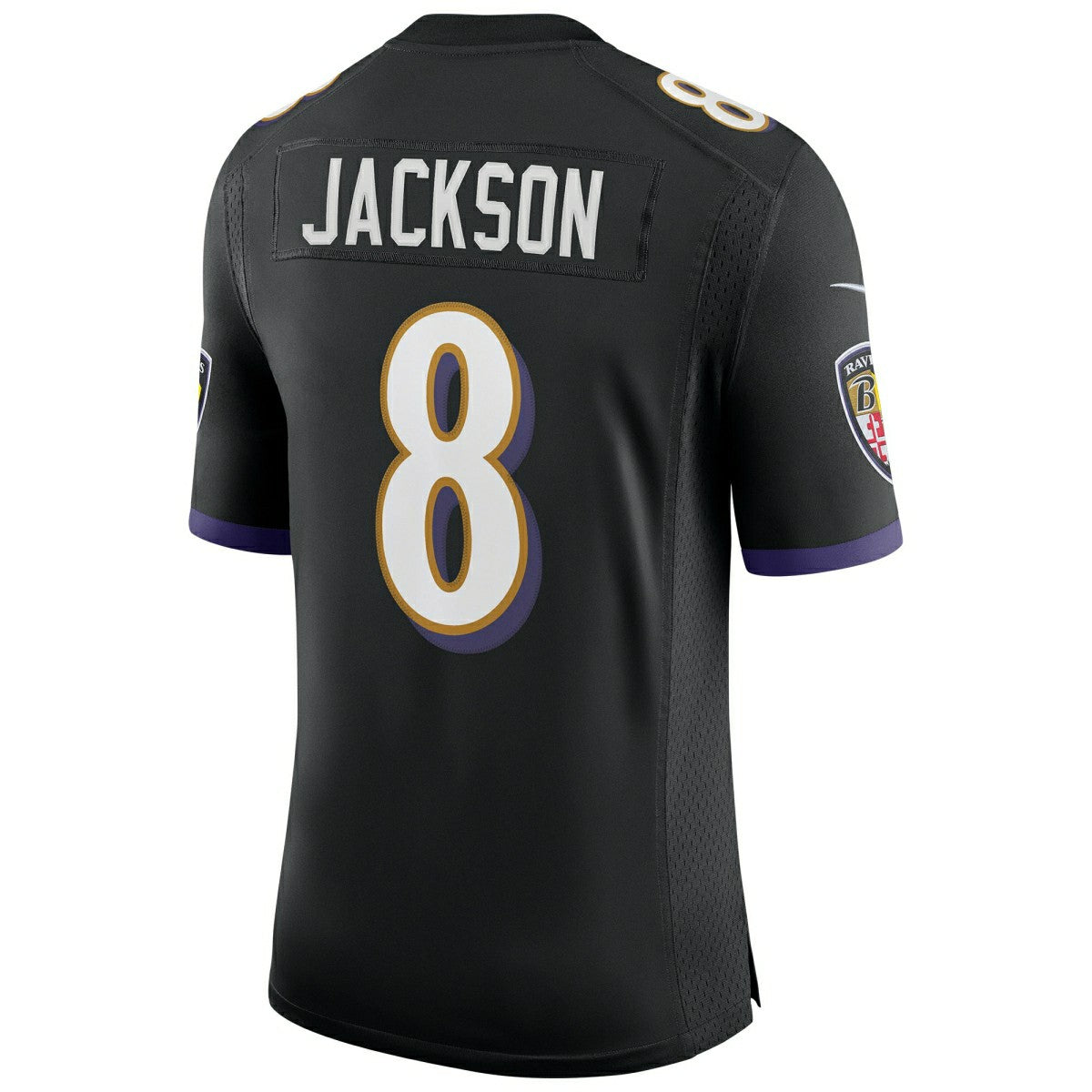 Lamar Jackson #8 Baltimore Ravens Nike Speed Machine Limited NFL Jersey Black Fashion