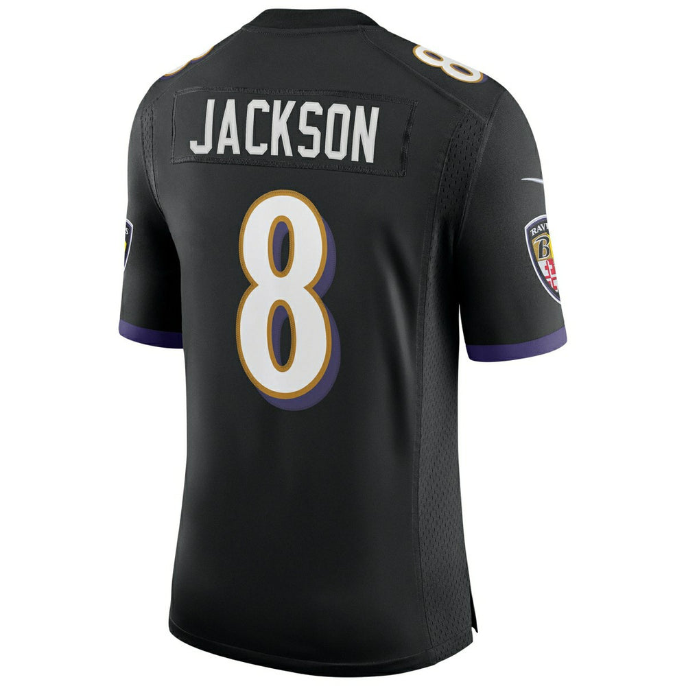 Lamar Jackson #8 Baltimore Ravens Nike Speed Machine Limited NFL Jersey Black Fashion
