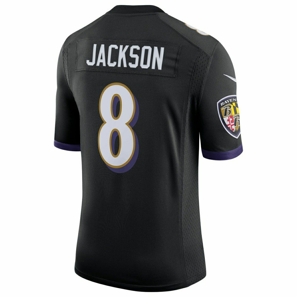 Lamar Jackson #8 Baltimore Ravens Nike Game NFL Football Jersey Black Taass for sale