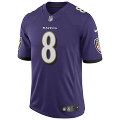 Lamar Jackson #8 Baltimore Ravens Nike Speed Machine Limited NFL Jersey Purple Classic