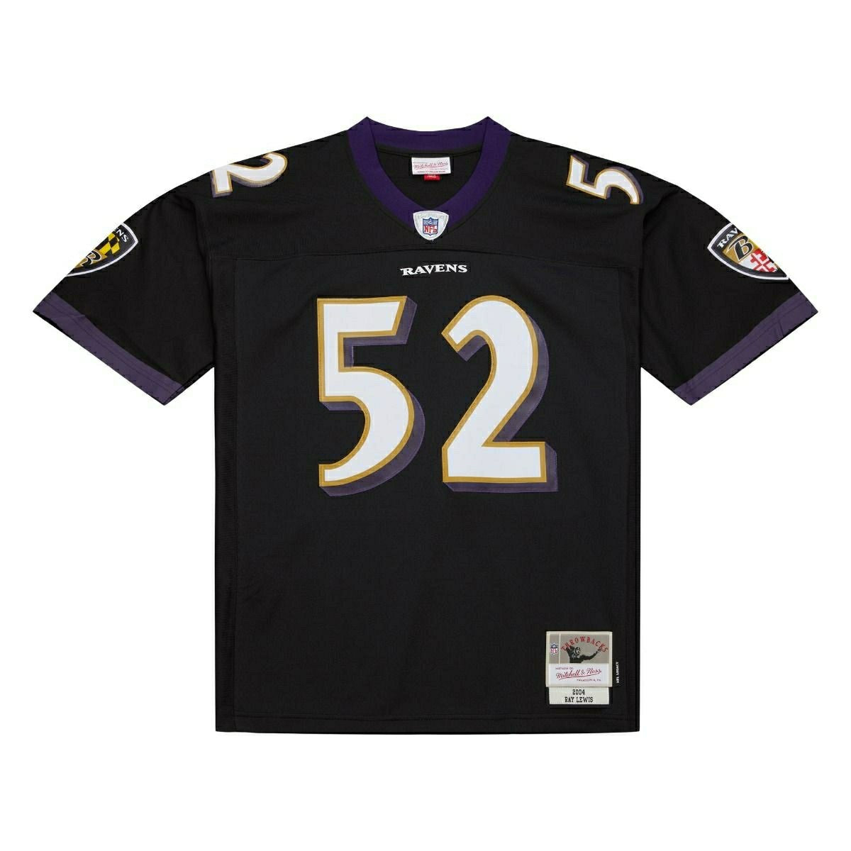 Ray Lewis #52 Baltimore Ravens Legacy Throwback NFL Jersey Black Fashion