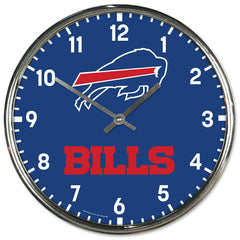 Buffalo Bills Chrome NFL Team Design Wall Clock Taass US