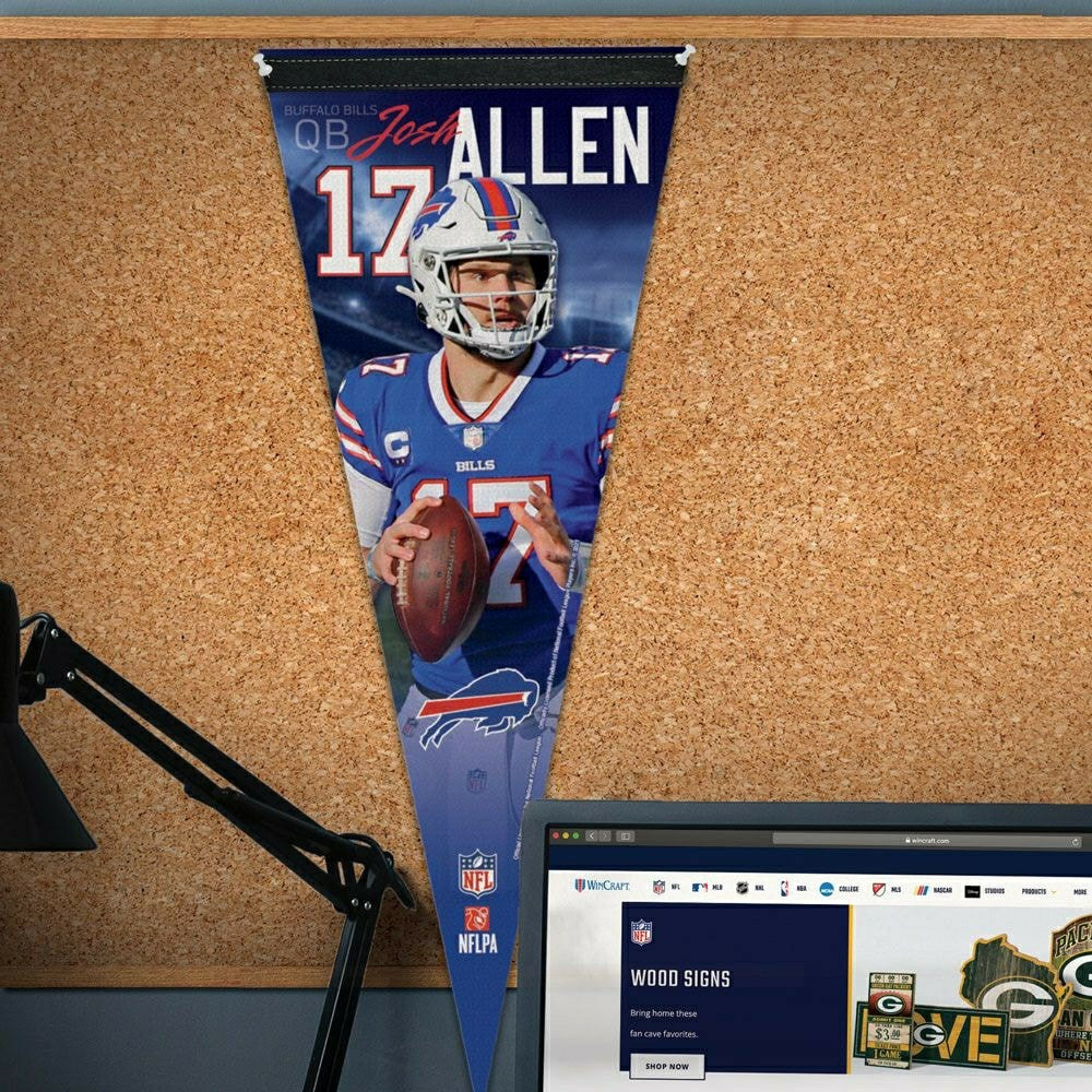 Josh Allen Buffalo Bills Premium WinCraft NFL Pennant Taass US