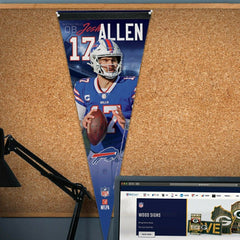 Josh Allen Buffalo Bills Premium WinCraft NFL Pennant Taass US