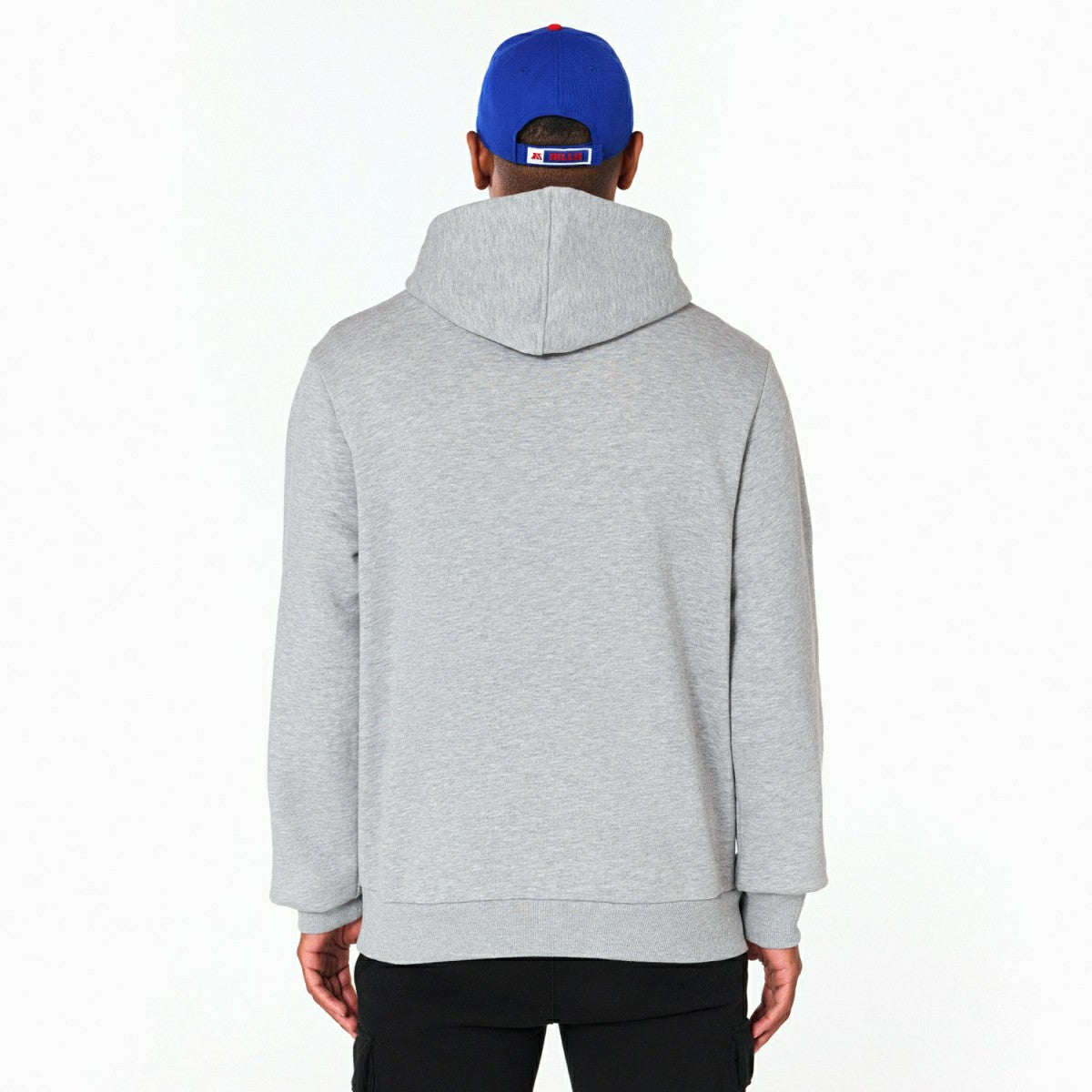 Buffalo Bills Logo Hoodie NFL Sweatshirt Grey Fashion