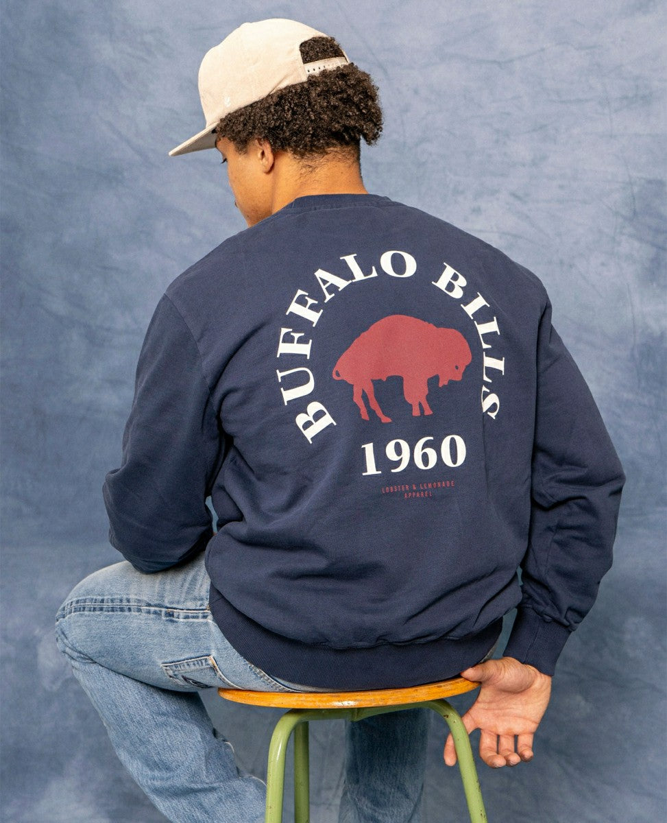 Buffalo Bills L&L '96 Classics NFL Crew Sweater Navy Lifestyle