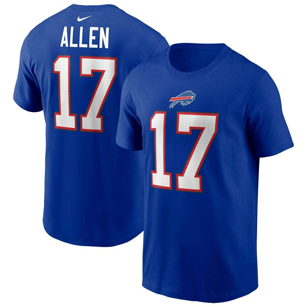 Josh Allen #17 Buffalo Bills Nike Player NFL T-Shirt Blue Taass for sale