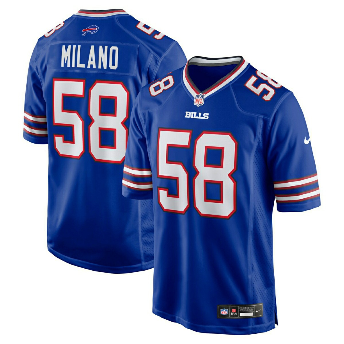 Matt Milano #58 Buffalo Bills Nike Game NFL Jersey Blue Lifestyle