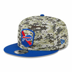 Buffalo Bills Camo 2023 NFL Salute to Service New Era 9FIFTY Snapback Cap Lifestyle